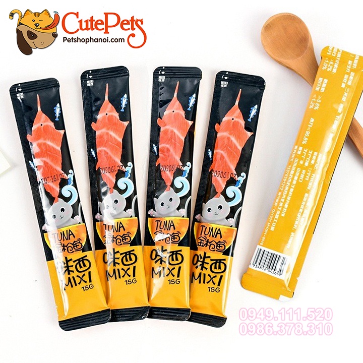 Súp thưởng cho mèo Mixi Pet Snacks 15g - Phụ kiện thú cưng Hà Nội