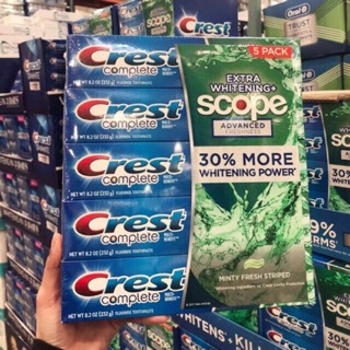 [232Gr- 10/2025] KEM ĐÁNH TRẮNG RĂNG & HƯƠNG TƯƠI MÁT CREST COMPLETE MULTI BENEFIT EXTRA WHITENING + SCOPE