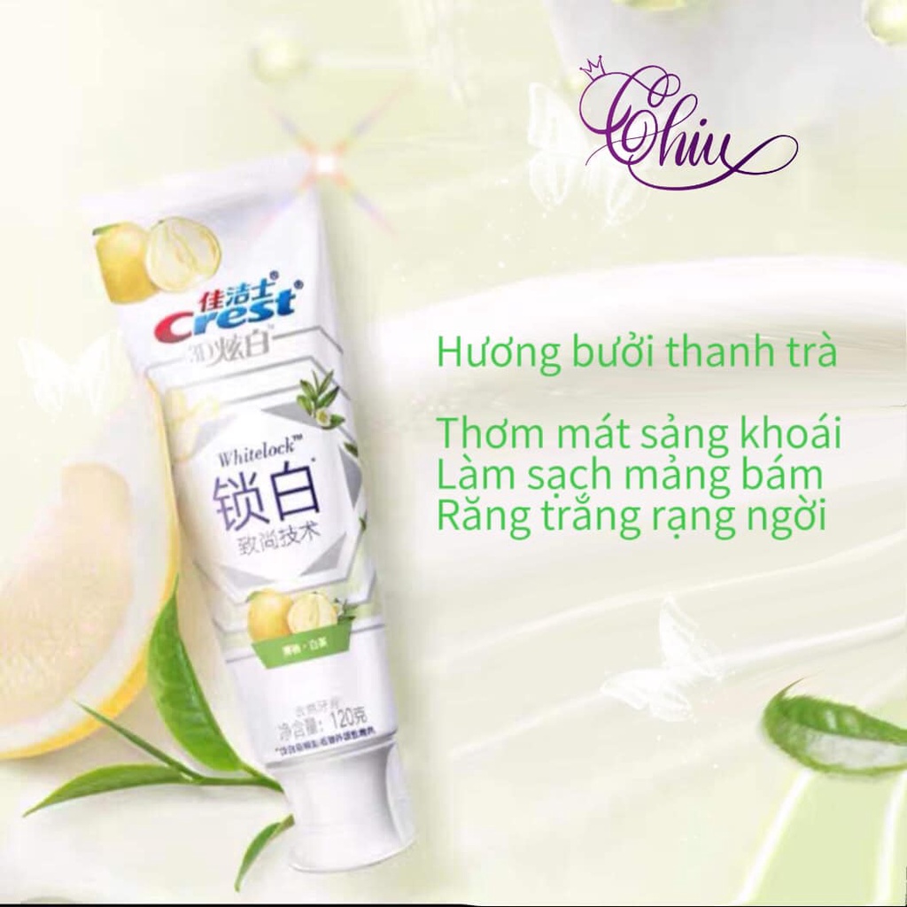 Kem đánh răng trắng răng Crest 3D White Lock