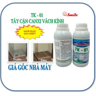 Chất tẩy cặn canxi trên kính Tk-01