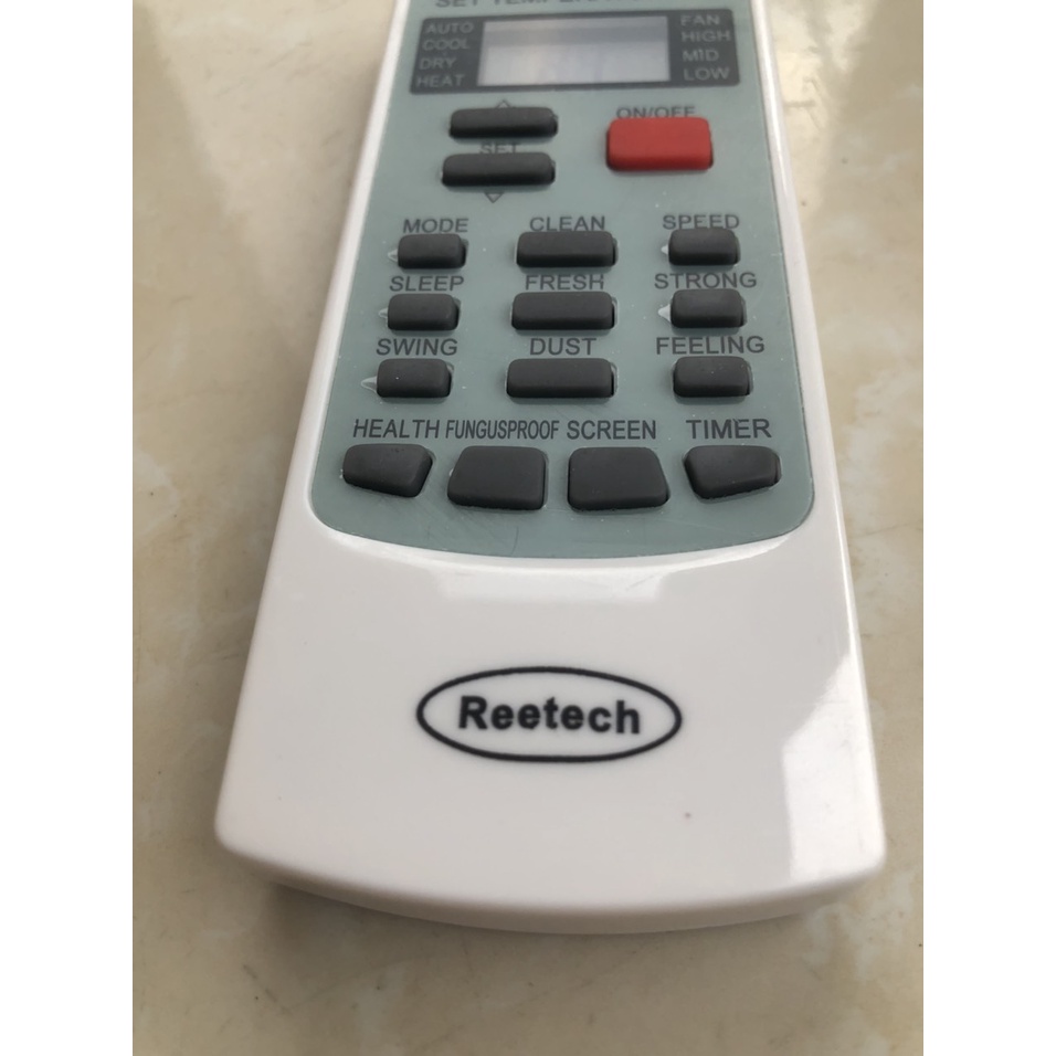 Remote Điều khiển từ xa điều hòa Reetech - Reetech RT 1HP 1.5HP 2HP 2.5HP - Chất lượng tốt,mới 100%-Tặng kèm Pin