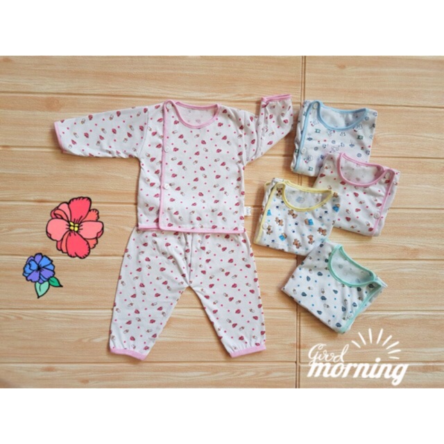 Bộ quần áo sơ sinh dài tay 100% cotton💖𝑭𝑹𝑬𝑬𝑺𝑯𝑰𝑷💖bộ quần áo sơ sinh cotton cho bé,Bộ quần áo trẻ em sơ sinh