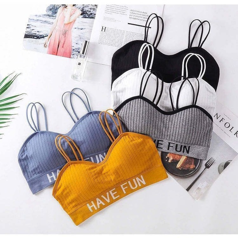 Áo ngực thể thao chống sốc không gọng thời trang dành cho nữ