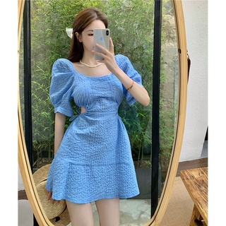 🔥💯 đầm thiết kế tay phồng khoét eo siêu rẻ