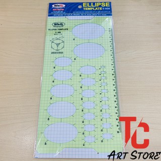 Thước ELLIP, Thước vẽ kỹ thuật, Ellipse Template Ruler E-606