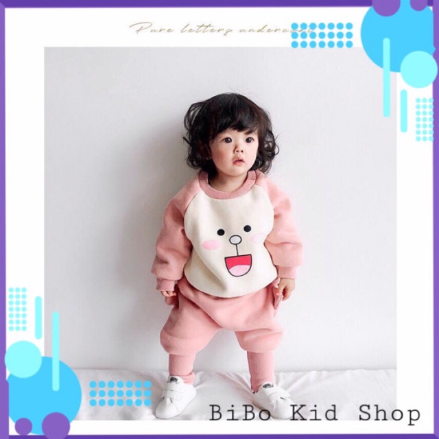 Bộ Thú Nỉ Trần Siêu Đáng yêu Đủ màu Mẹ Và Bé