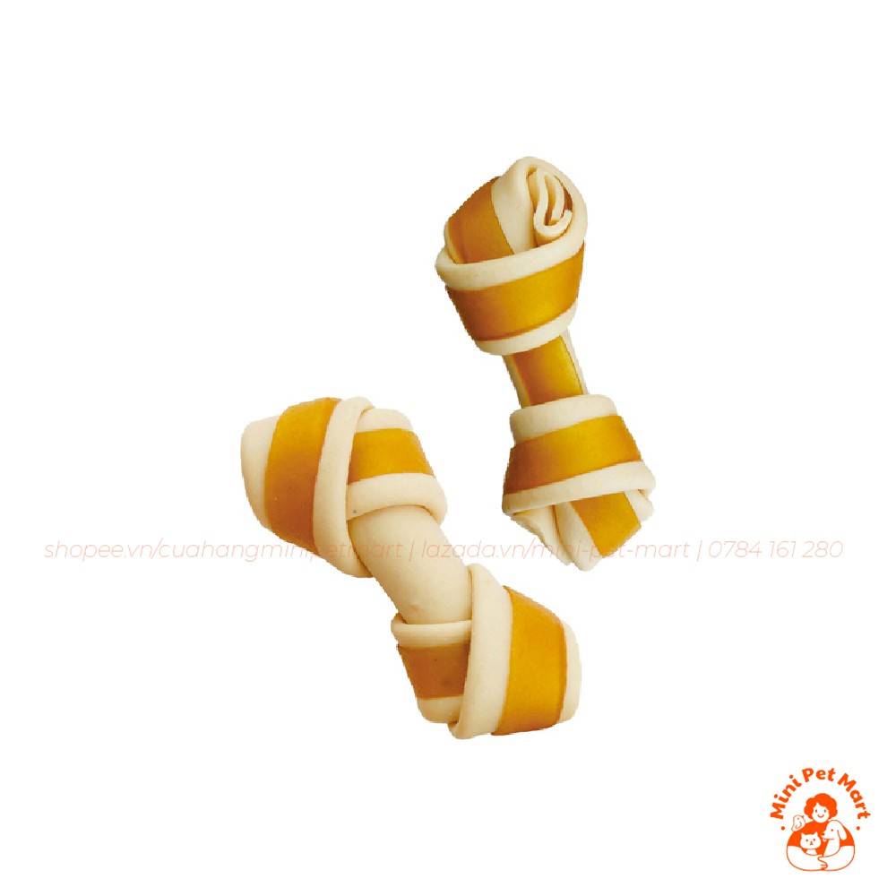 Xương nơ hương gà DOGGYMAN (10 cái) - snack, bánh thường cho chó