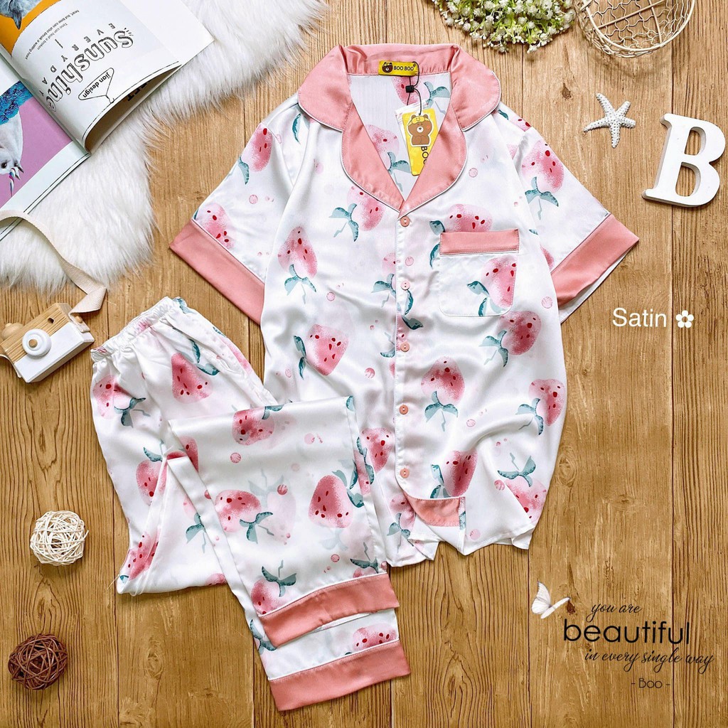 Đồ bộ Pijama Satin Bigsize XL TNQD ( 62-72kg) | BigBuy360 - bigbuy360.vn