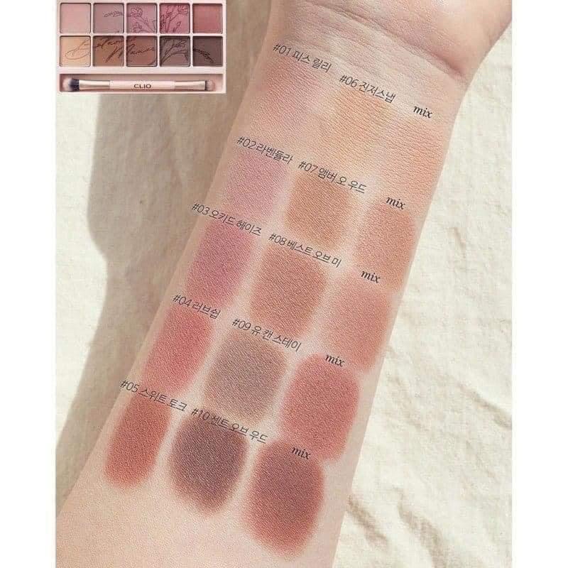 Màu Mắt Trang Điểm CLIO PRO EYE PALETTE 09 BOTANIC MAUVE 6g