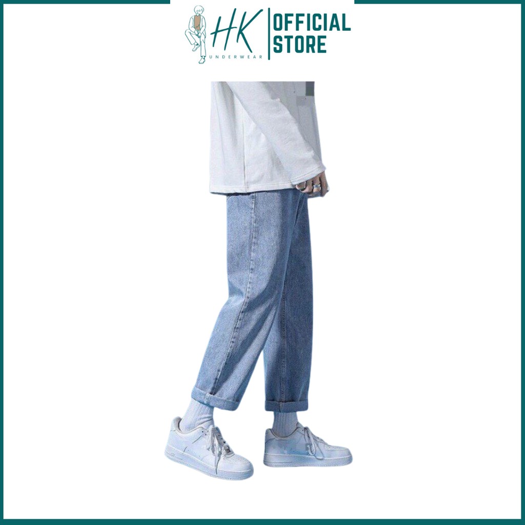 Quần Jean Baggy Nam Ống Rộng Chất Bò, Quần Baggy Nam Ống Suông là HK JB01