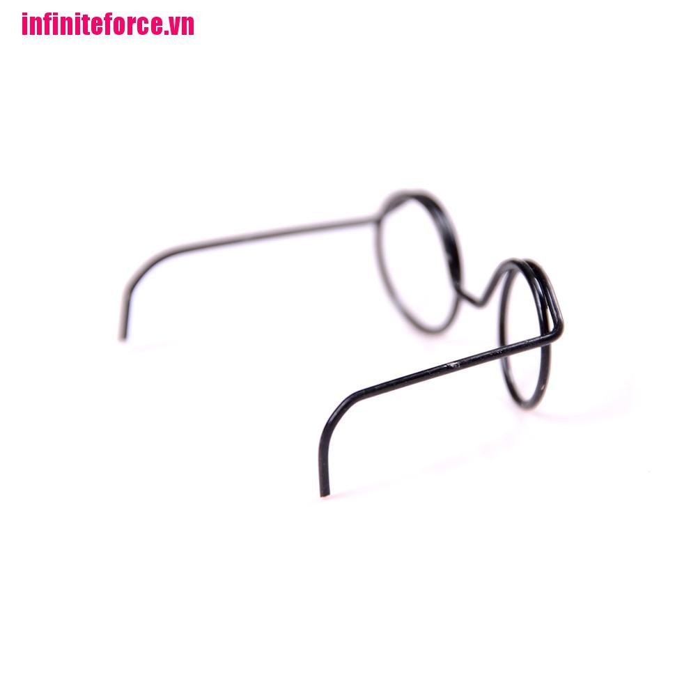 Bộ 2 Mắt Kính Gọng Tròn Đáng Yêu Cho Búp Bê Tỉ Lệ 1 / 6