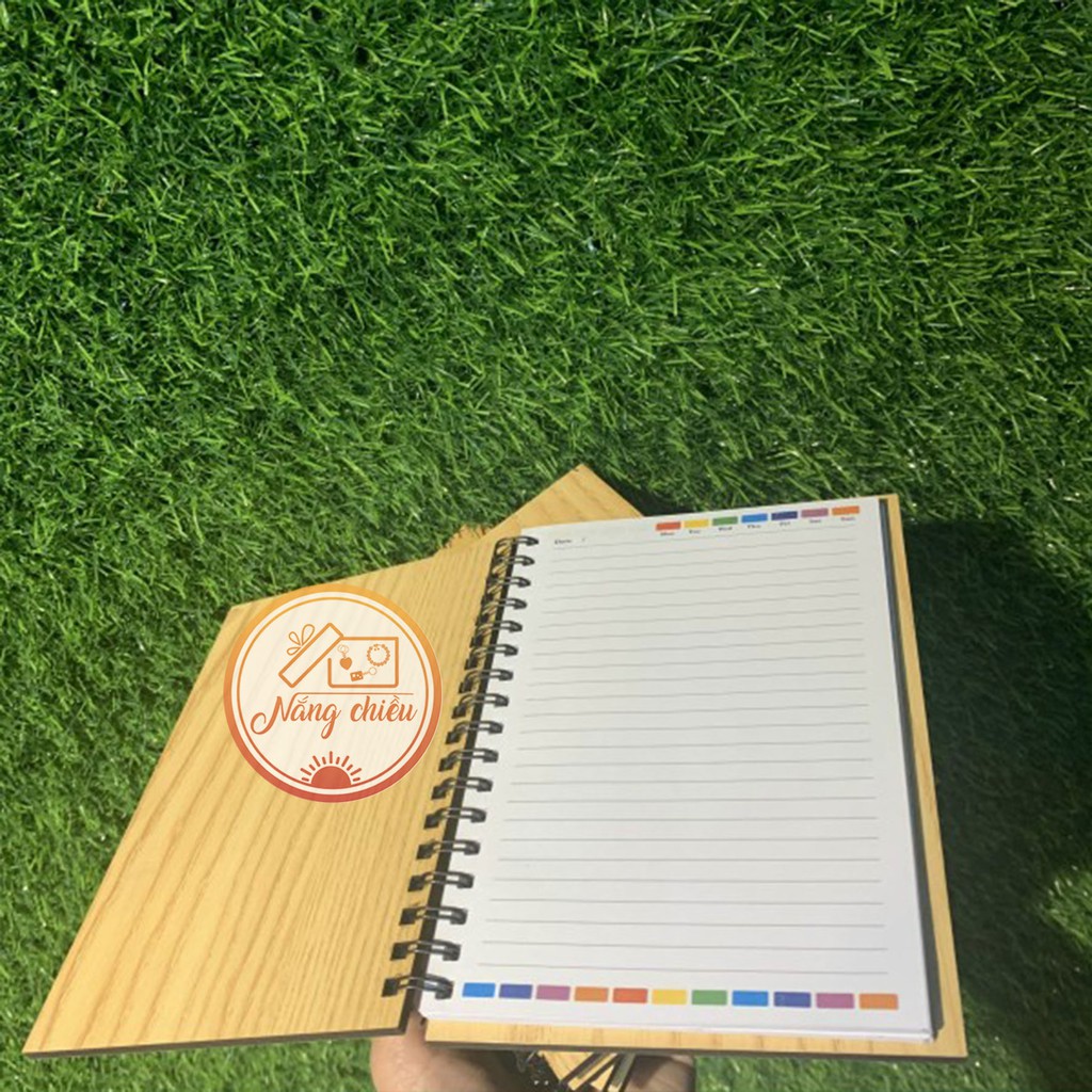 Sổ tay Notebook bìa gỗ cứng khắc tên theo yêu cầu - Khắc hình con thỏ xinh xắn - Free thiết kế