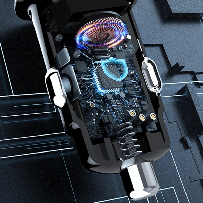 Tẩu Sạc Nhanh USB C 30W Cho QC 30W PD USB Trên Xe Hơi