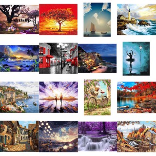 <Bolilishp> Tranh Sơn Dầu Diy Hình Cây Múa Ba Lê