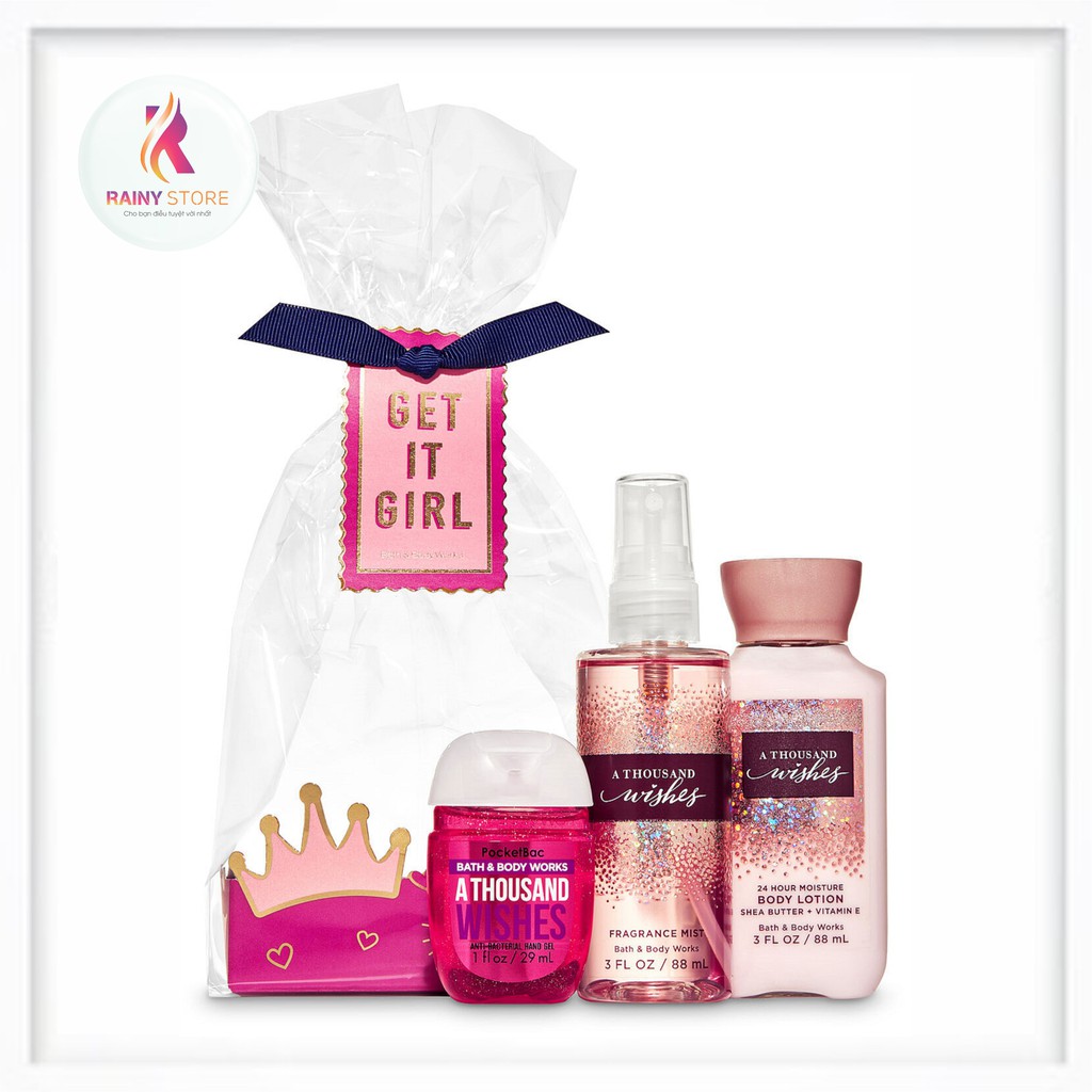 Xịt thơm toàn thân mini Bath & Body Works A Thousand Wishes 88ml | BigBuy360 - bigbuy360.vn
