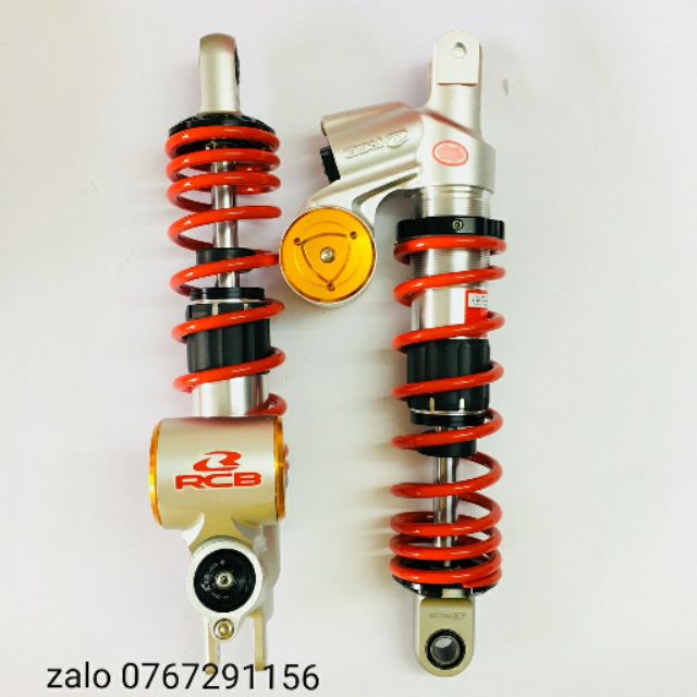 Phuộc RCB SB-3 mẫu mới dành cho xe Air Blade, PCX, NVX, Nouvo..có bình dầu và nút tăng