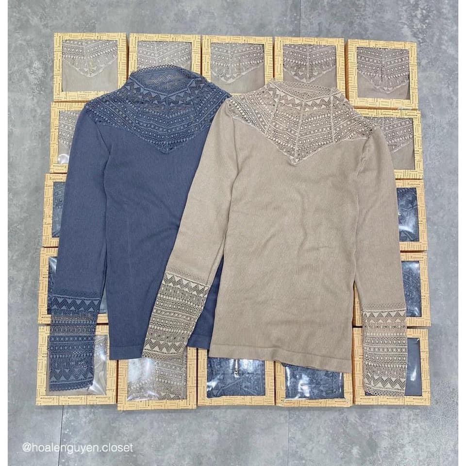 ÁO LEN GIỮ NHIỆT REN CỰC SANG CHẢNH CỰC HOT HÀNG L1 FULL HỘP-giadungsieure