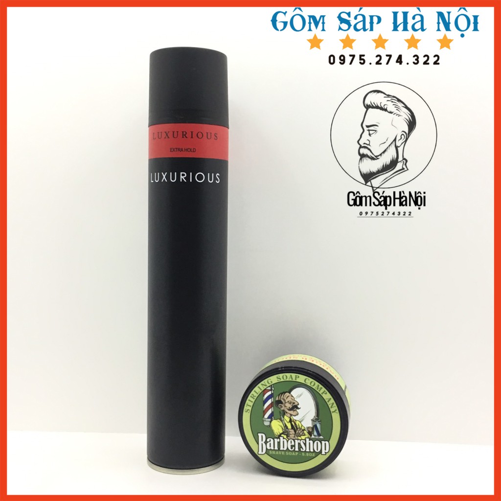 COMBO GÔM XỊT TÓC LUXURIOUS + SÁP