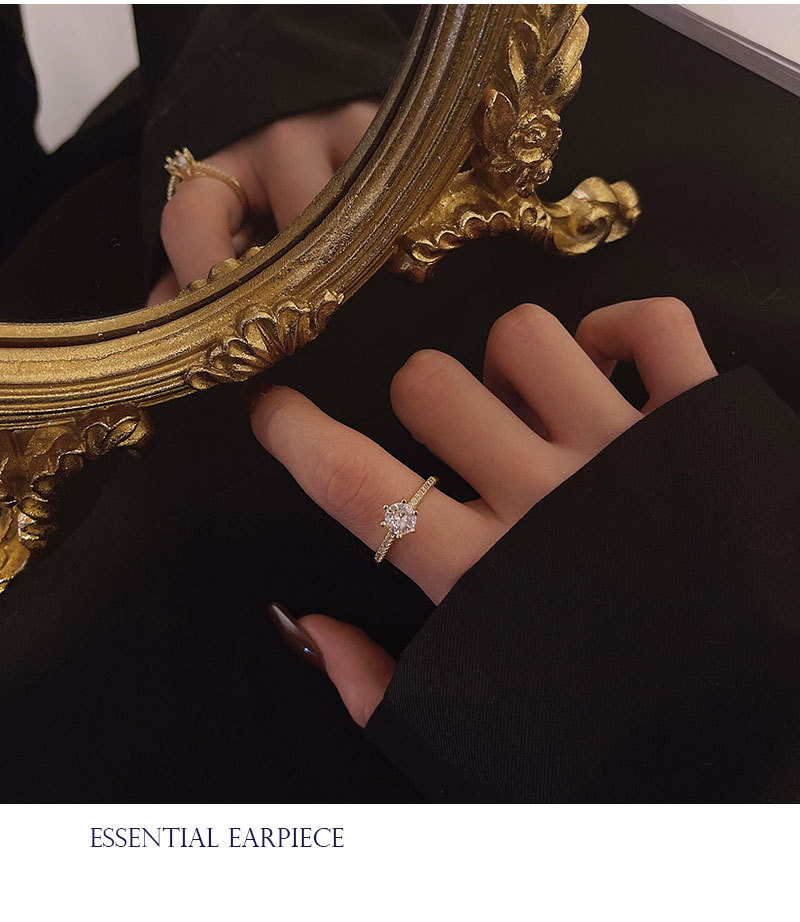 Nhẫn ánh kim loại lấp lánh thiết kế xinh xắn thời trang cho nữ