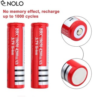 Bộ 2 pin sạc 3,7 v li-on brc-18650 cho đèn pin, quạt mini sp16