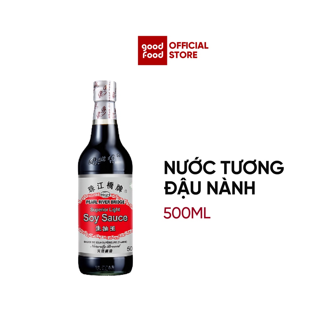 Nước tương vị thanh nhẹ Superior Light Soy Sauce 500ml - Pearl River Bridge