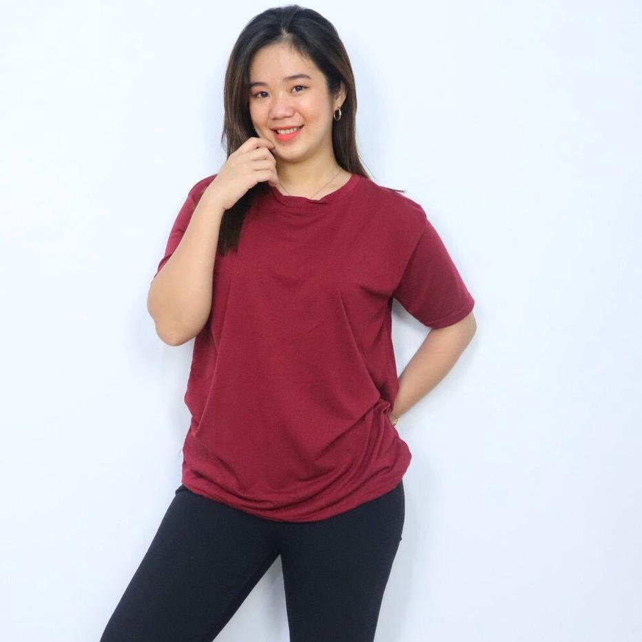Bán Chạy Áo Thun Trơn Cơ Bản Cổ Tròn JUMBO XXL Ngắn / Ngắn 9GIBW 54 Bán Chạy Nhất Cho Nữ