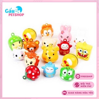 Chuông hình thú treo vòng cổ cho chó mèo size nhỏ