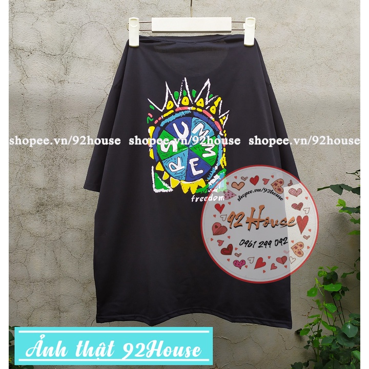 Áo thun nam nữ mùa hè tự do tay lỡ phom rộng áo phông unisex