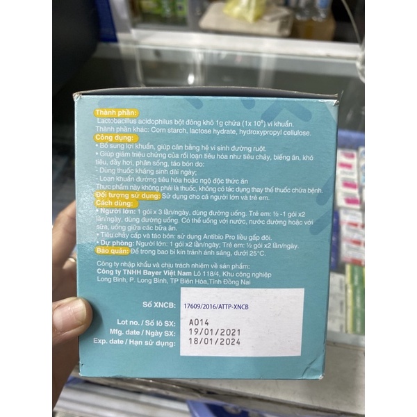 Men tiêu hoá Antibio pro túi 10 gói