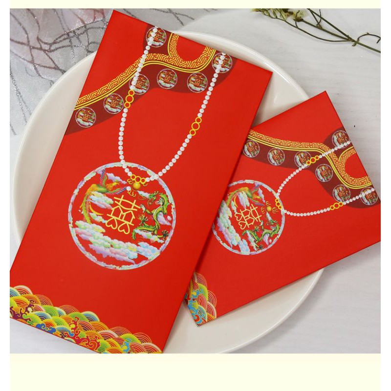 LÌ XÌ LONG BÀO + PHƯỢNG BÀO (6 cái)