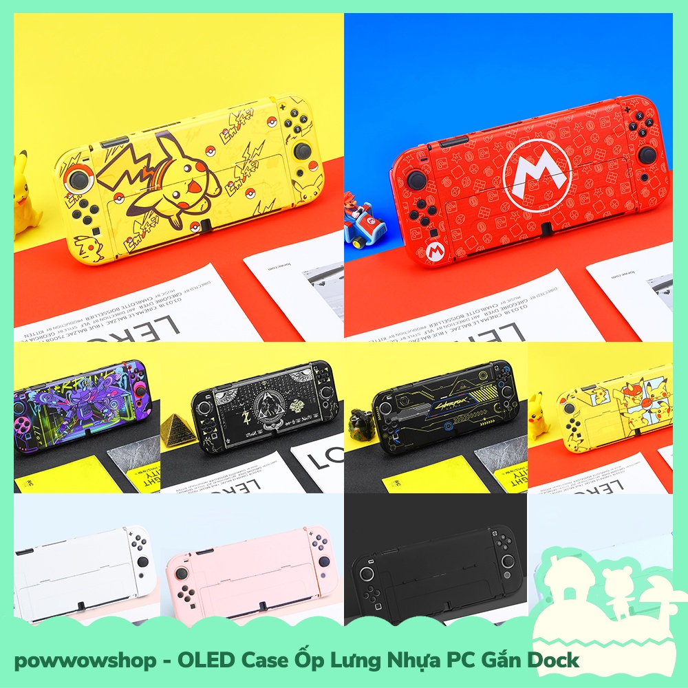 [Sẵn VN - Hỏa Tốc] OLED 20 Mẫu Phụ Kiện Case Ốp Nhựa PC Cho Máy Game Cầm Tay Nintendo Switch Oled Nhân Vật Game