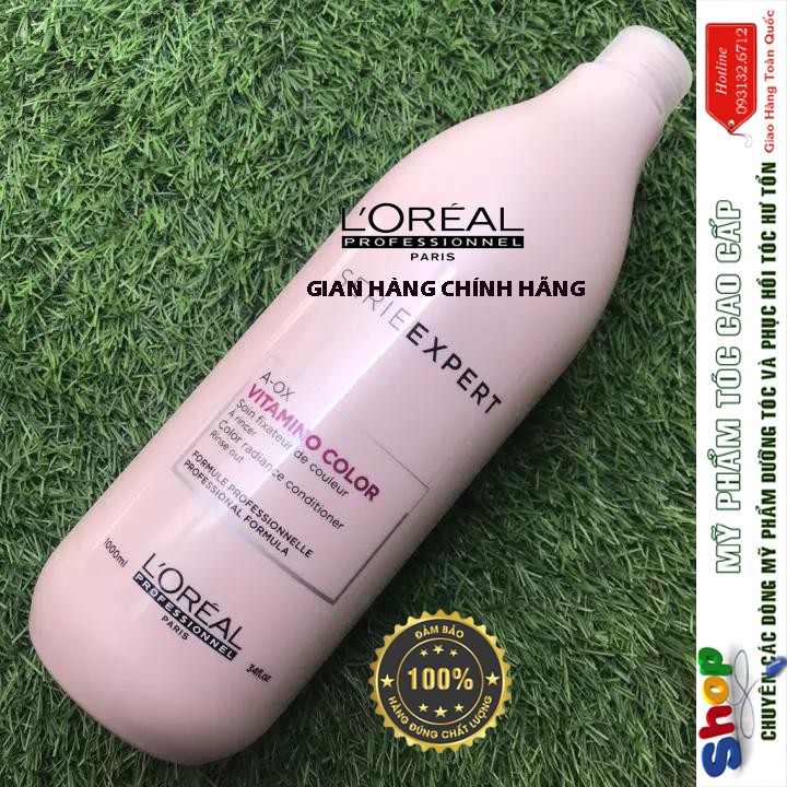 [L'oreal-chính hãng] Combo gội xả dưỡng màu tóc nhuộm L'oreal Vitamino Color 1500ml/1000ml ( Size lớn)