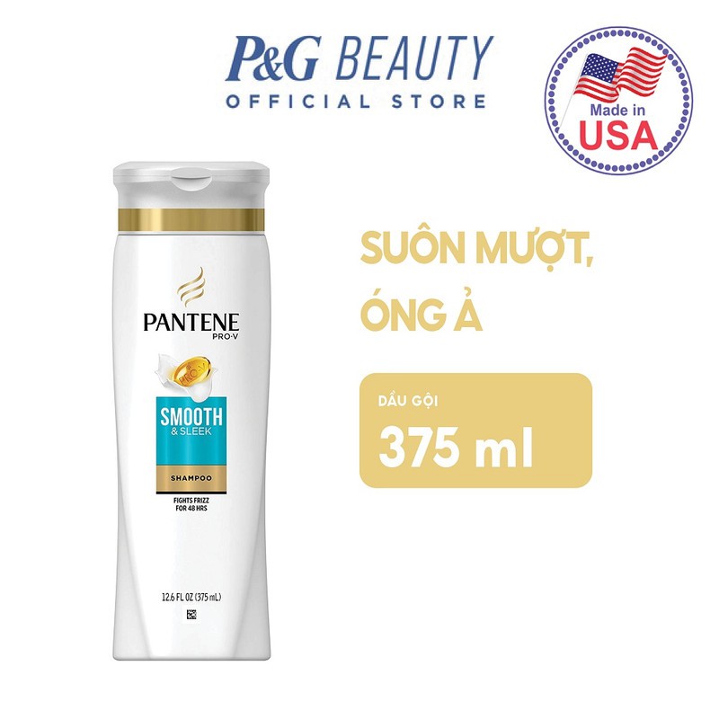 [Mã PG2112B giảm 8% đơn 199K] Dầu gội Pantene Shampoo Smooth & Sleek 375ml
