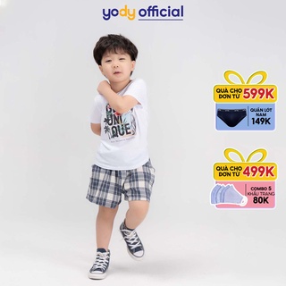 Áo phông YODY trẻ em mềm mịn in be unique KID4002