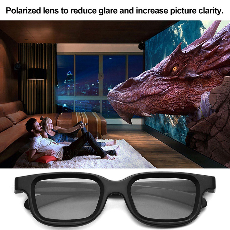 Kính 3D Phân Cực Cho Chơi Game 3D TV Thực Tế Ảo Sony Panasonic 3D