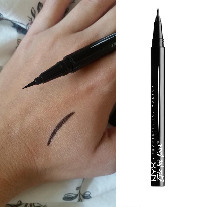 Nyx Epic Ink liner NYX eyeliner pencil Đen NYX Epic Ink liner Đầu trang điểm bút kẻ mắt bút chì màu đen lỏng kẻ mắt