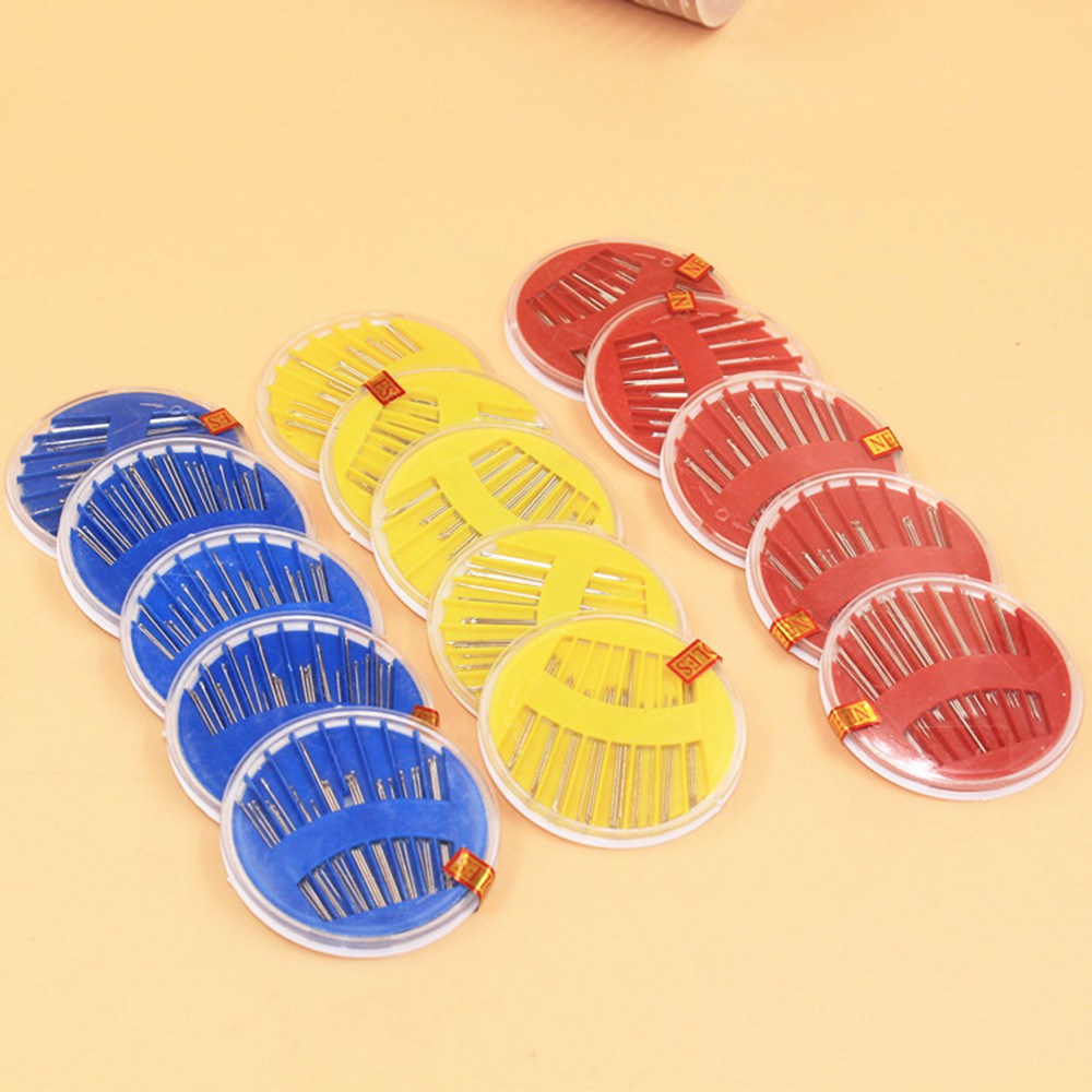 Bộ 24 cây kim khâu vá kích thước (hộp kim tròn)