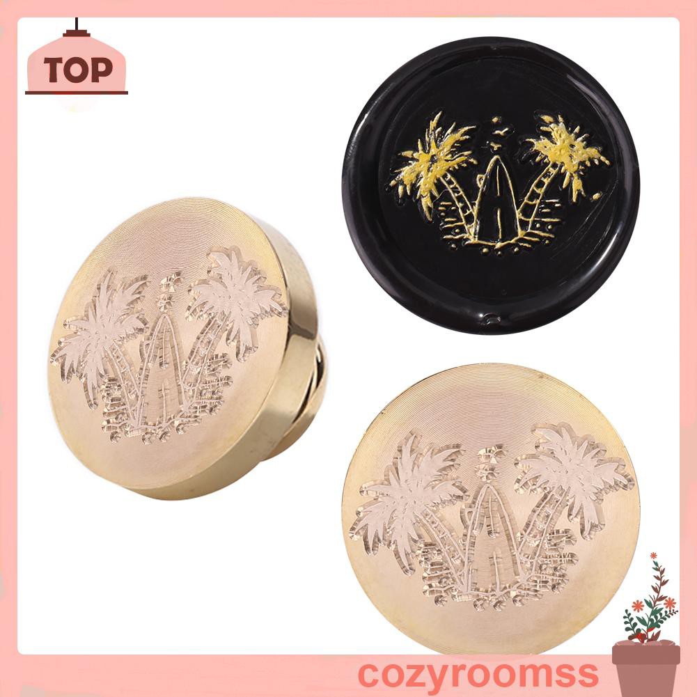 Đầu con dấu sáp hình tròn cổ xưa dùng trang trí scrapbooking thủ công DIY