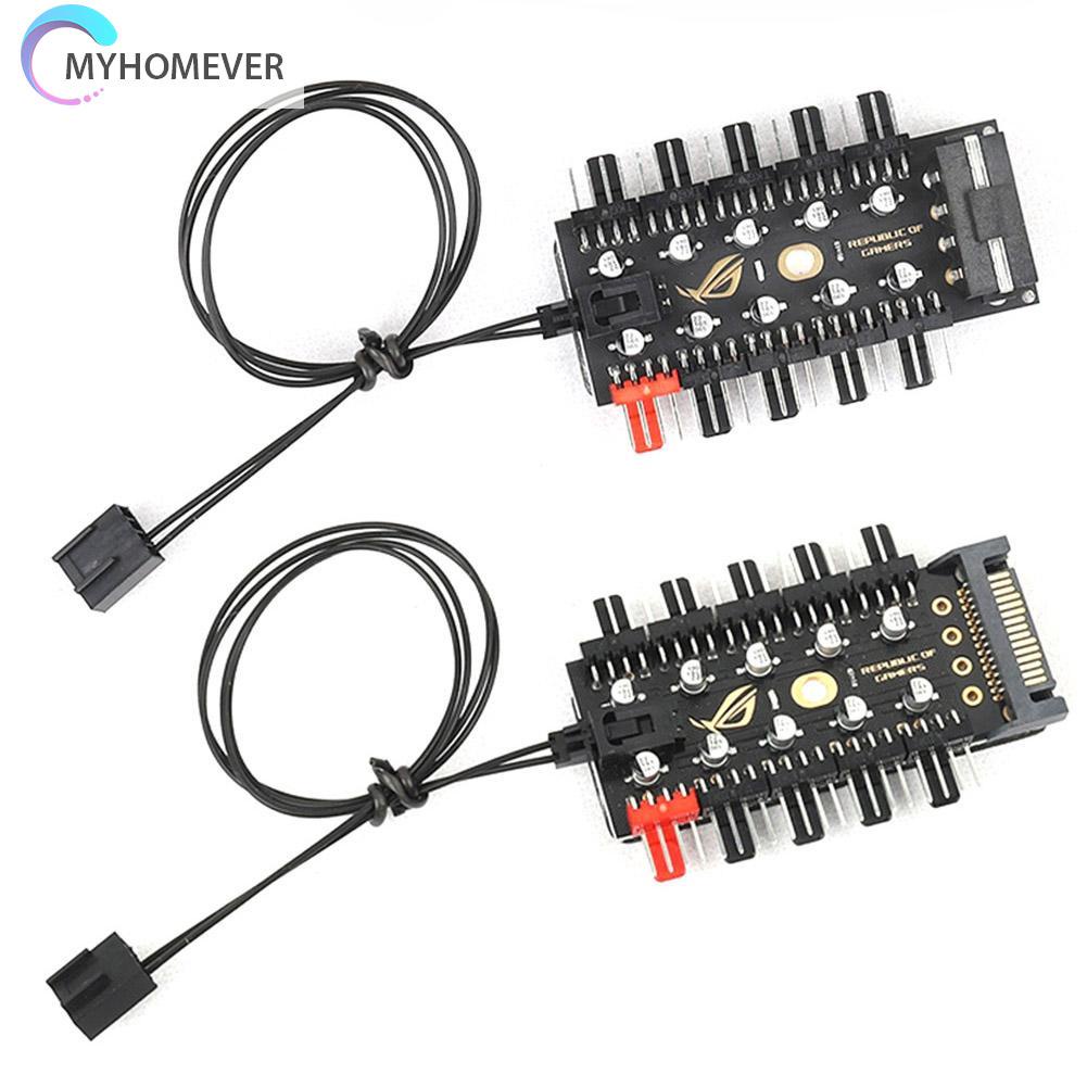 Đầu chia bảng mạch điều khiển tốc độ quạt tản nhiệt 1 đến 10 4 chân nối pwm chuyên dụng