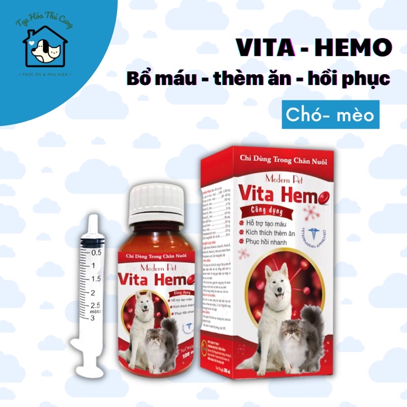 Vita Hemo bổ máu cho chó mèo 100ml