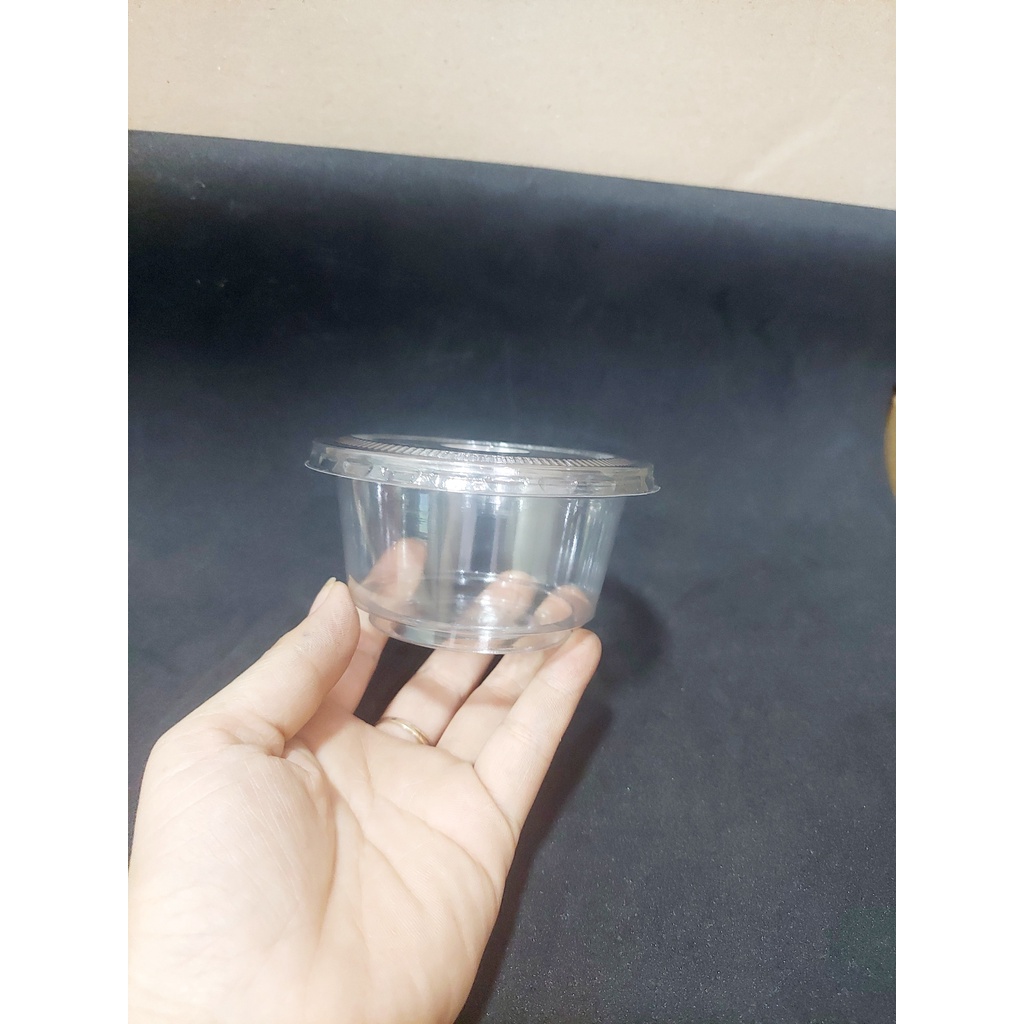 100 hủ đựng sốt 2oz 60ml nước chấm tương mắm. 2 oz -1oz năp liền ,nắp rời-thegioiinan2021