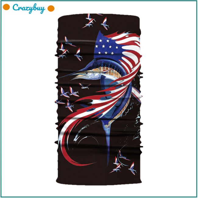 Cr Khăn Trùm Đầu Chống Nắng In Họa Tiết 3D Kỹ Thuật Số