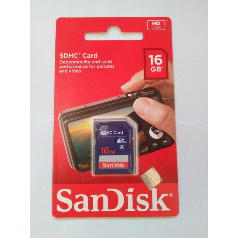 Thẻ Nhớ Sandisk Sdhc 16gb Class4 Class 4 Chính Hãng