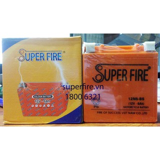 Ắc quy 12n5-bs superfire - bảo hành 12 tháng