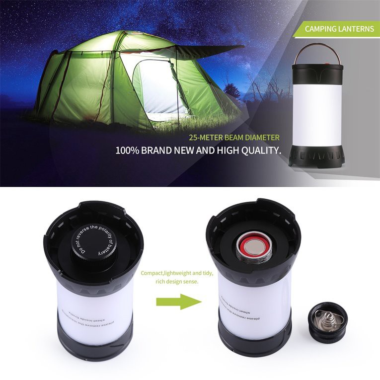 Đèn led cắm trại ngoài trời chống nước sạc usb hbd-cl06 kèm dây cáp