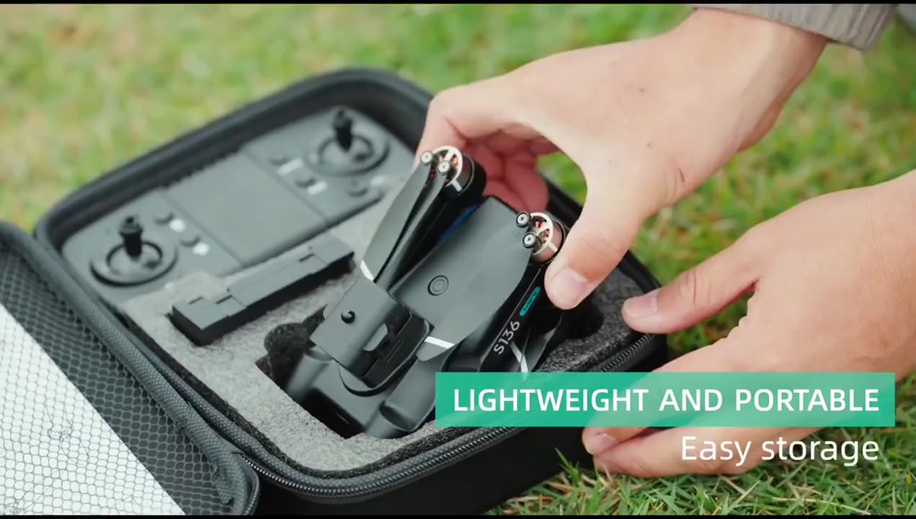 Động cơ không chổi than Flycam mini S136, Máy bay điều khiển từ xa có GPS tự bay về, điều khiển thông minh cho người mới | BigBuy360 - bigbuy360.vn