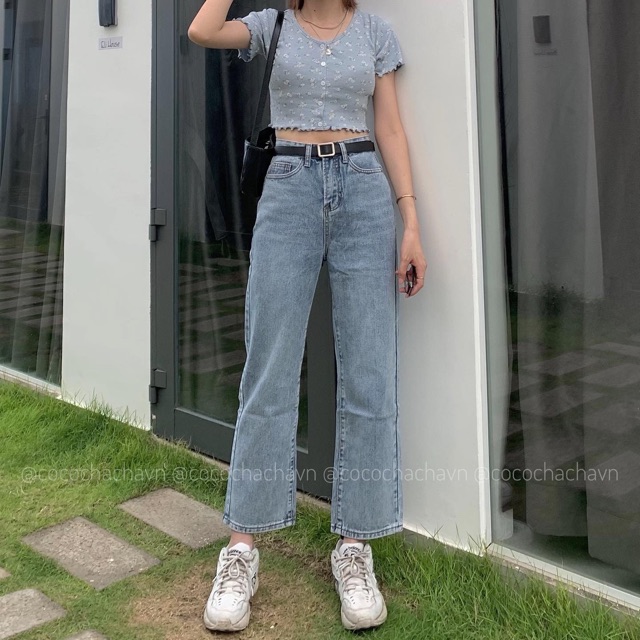 #Q1251CS  quần jeans suông