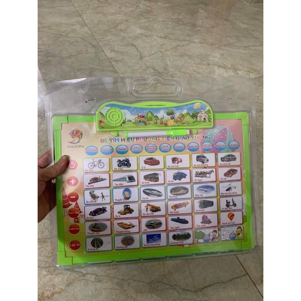 Bảng chữ cái điện tử song ngữ 11 chủ đề cho bé thông minh - Tặng kèm pin