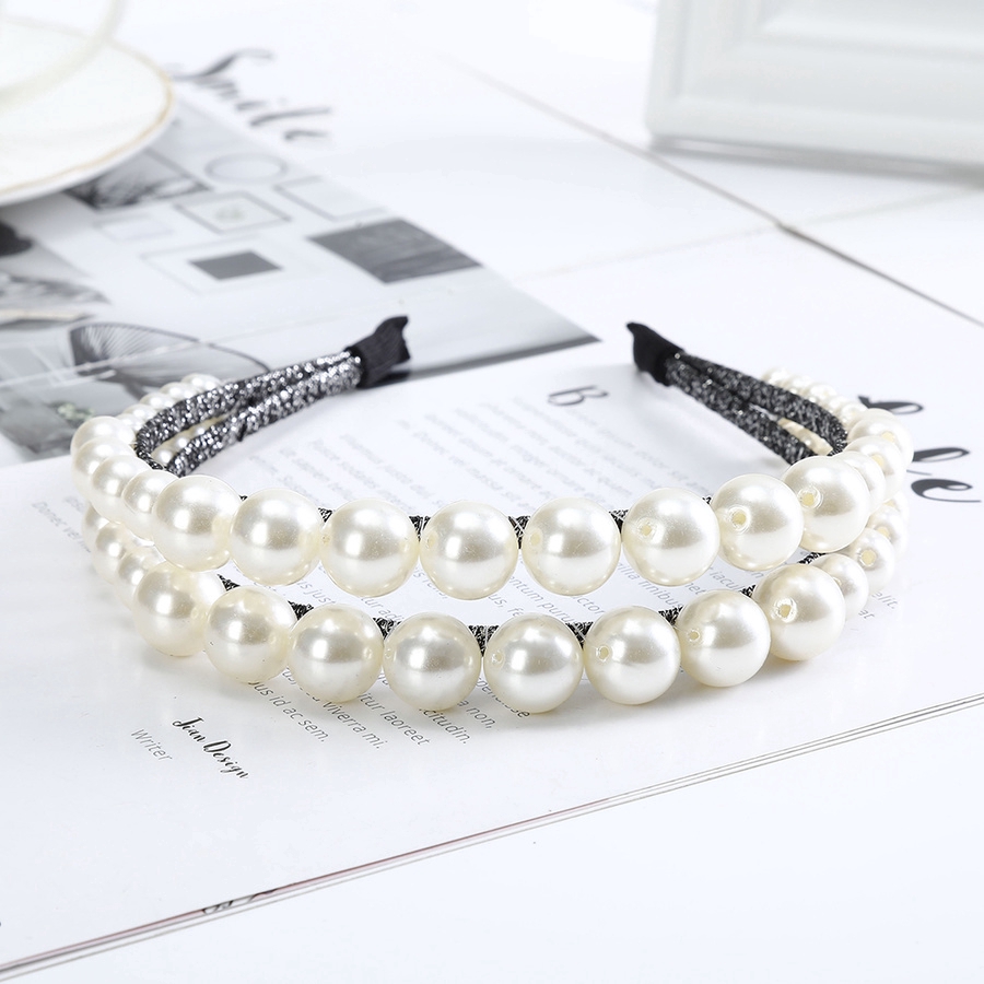 Băng đô đính hạt ngọc trai sang trọng thời trang cho cô dâu