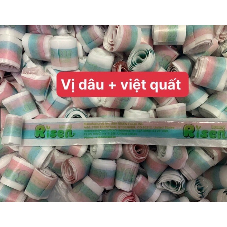 KẸO DẺO CUỘN ROLLIES RISEN VỊ TRÁI CÂY GÓI 350G